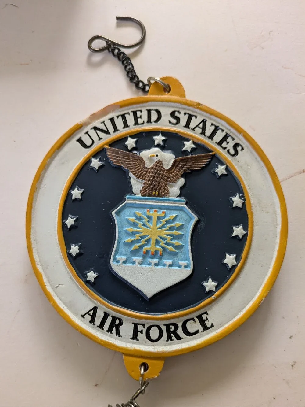 Chimes Military United States Air Force Wind Chimes 22 x 4.5 Vintage 2009 NWT
